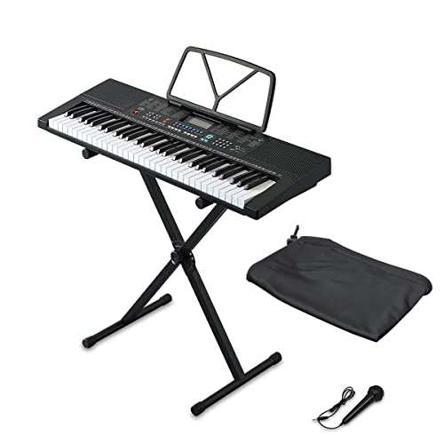 ⭐️電子ピアノ 61鍵タッチレスポンス鍵盤 キーボードスタンド付き⭐️ 楽天市場】【楽天1位】RiZKiZ 電子キーボード 61鍵盤用